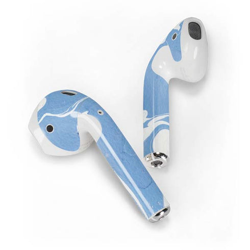 Marbleized Blue Apple AirPods Skin