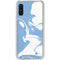Marbleized Blue Galaxy A10e Clear Case