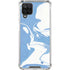 Marbleized Blue Galaxy A12 Clear Case