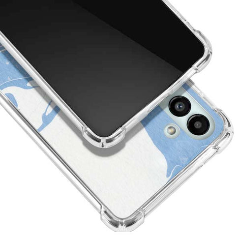 Marbleized Blue Galaxy A13 5G Clear Case