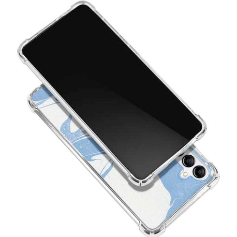 Marbleized Blue Galaxy A15 5G Clear Case