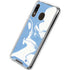 Marbleized Blue Galaxy A30 Clear Case