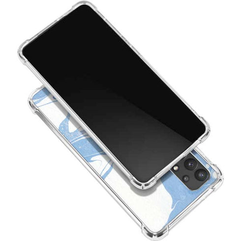 Marbleized Blue Galaxy A32 5G Clear Case
