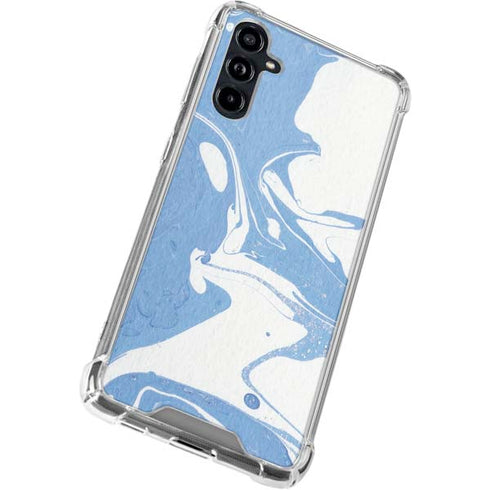 Marbleized Blue Galaxy A54 5G Clear Case