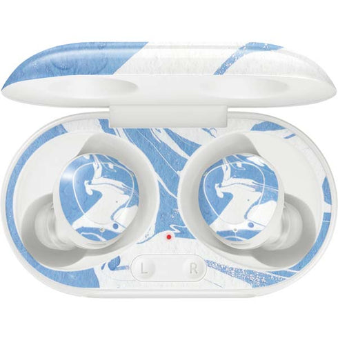 Marbleized Blue Galaxy Buds Plus Skin