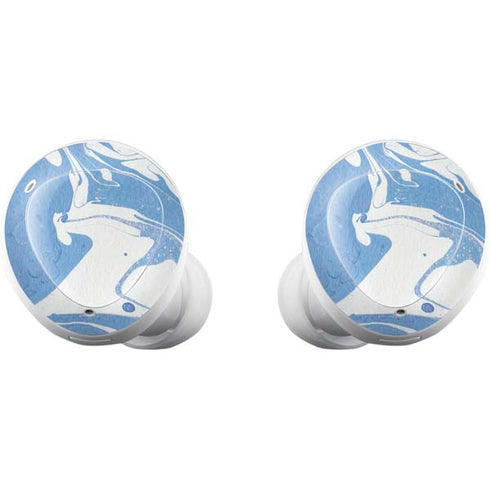 Marbleized Blue Galaxy Buds Plus Skin