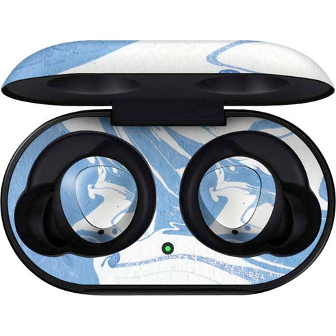 Marbleized Blue Galaxy Buds Skin