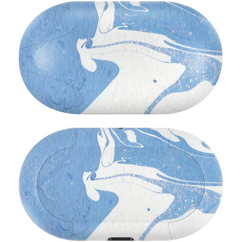 Marbleized Blue Galaxy Buds Skin