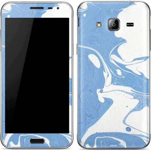 Marbleized Blue Galaxy J3 Skin