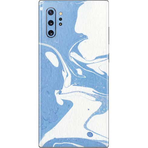 Marbleized Blue Galaxy Note 10 Plus Skin