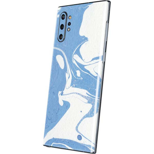 Marbleized Blue Galaxy Note 10 Plus Skin
