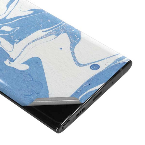 Marbleized Blue Galaxy Note 10 Plus Skin