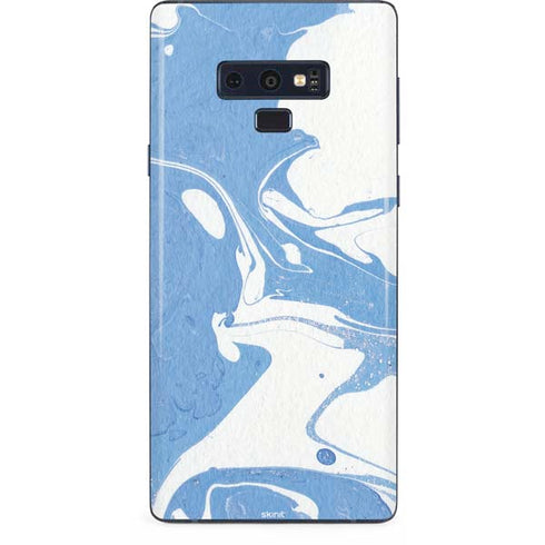 Marbleized Blue Galaxy Note 9 Skin