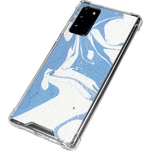 Marbleized Blue Galaxy Note20 5G Clear Case
