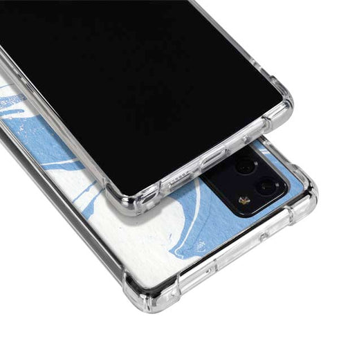 Marbleized Blue Galaxy Note20 5G Clear Case