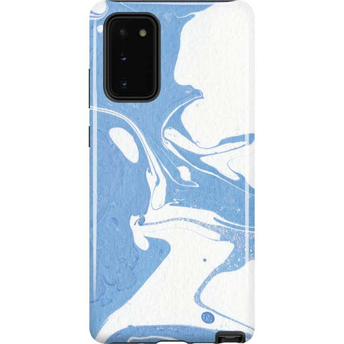 Marbleized Blue Galaxy Note20 5G Pro Case