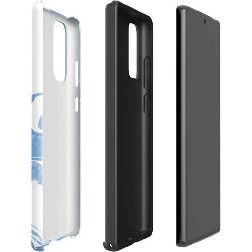 Marbleized Blue Galaxy Note20 5G Pro Case