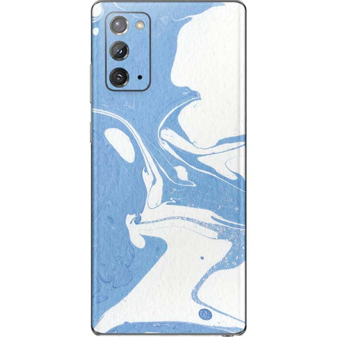 Marbleized Blue Galaxy Note20 5G Skin