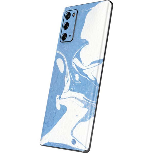 Marbleized Blue Galaxy Note20 5G Skin