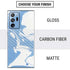 Marbleized Blue Galaxy Note20 Ultra 5G Skin