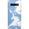 Marbleized Blue Galaxy S10 Skin