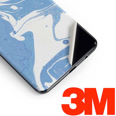 Marbleized Blue Galaxy S10 Skin