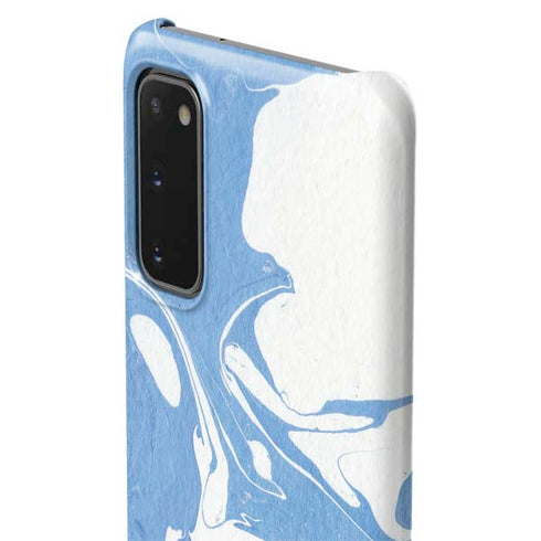 Marbleized Blue Galaxy S20 Lite Case