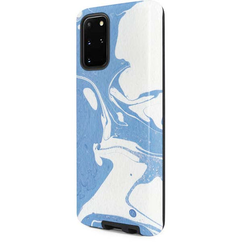 Marbleized Blue Galaxy S20 Plus Pro Case