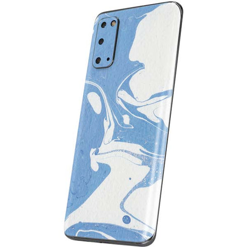Marbleized Blue Galaxy S20 Skin