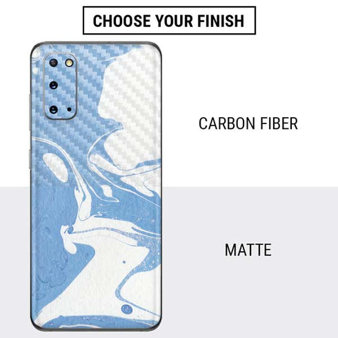 Marbleized Blue Galaxy S20 Skin