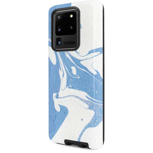 Marbleized Blue Galaxy S20 Ultra 5G Pro Case