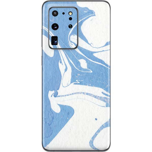 Marbleized Blue Galaxy S20 Ultra 5G Skin