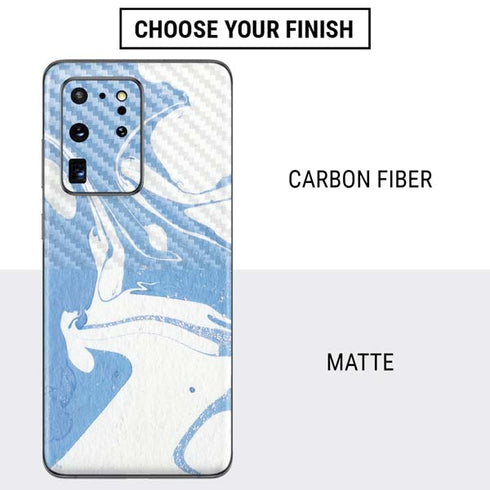 Marbleized Blue Galaxy S20 Ultra 5G Skin
