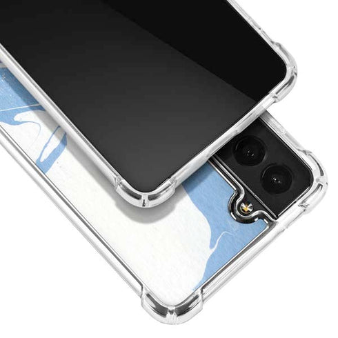 Marbleized Blue Galaxy S21 5G Clear Case