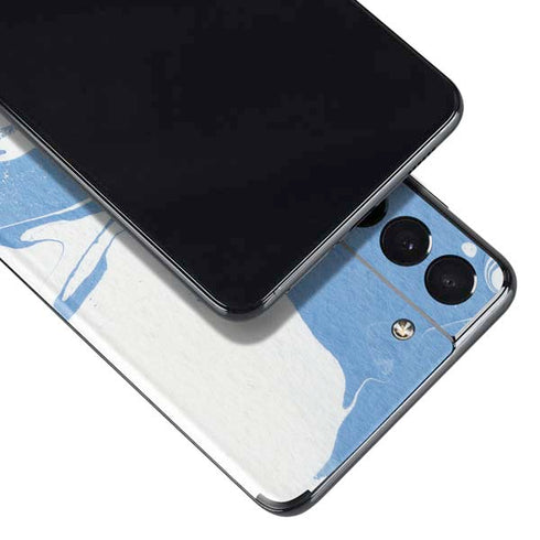 Marbleized Blue Galaxy S21 5G Skin