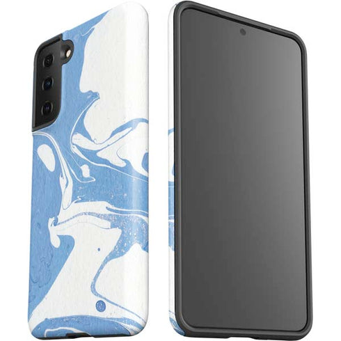 Marbleized Blue Galaxy S21 FE Pro Case