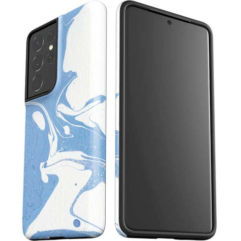 Marbleized Blue Galaxy S21 Ultra 5G Pro Case