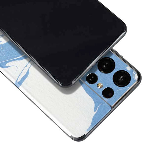 Marbleized Blue Galaxy S21 Ultra 5G Skin