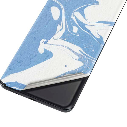 Marbleized Blue Galaxy S21 Ultra 5G Skin