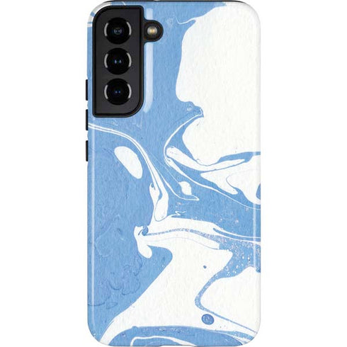 Marbleized Blue Galaxy S22 Plus Pro Case