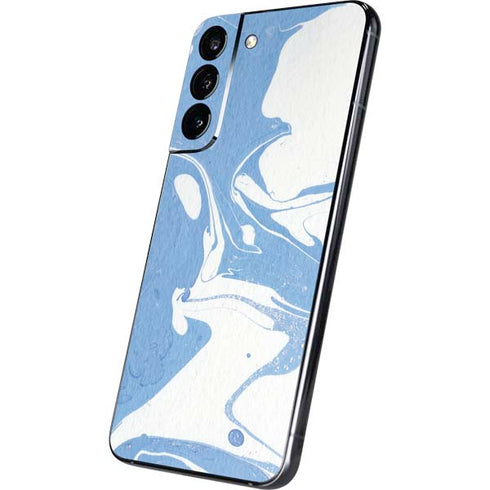 Marbleized Blue Galaxy S22 Plus Skin