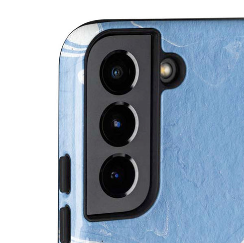 Marbleized Blue Galaxy S22 Pro Case