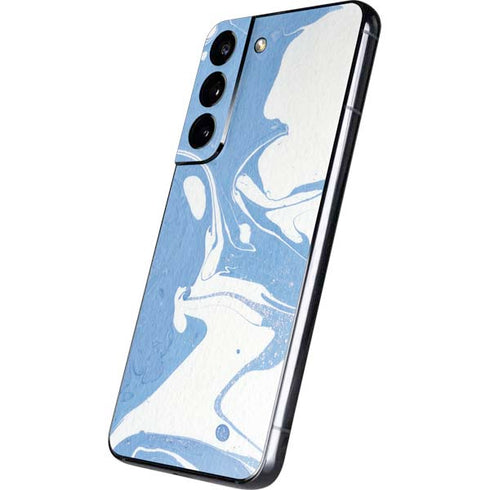 Marbleized Blue Galaxy S22 Skin