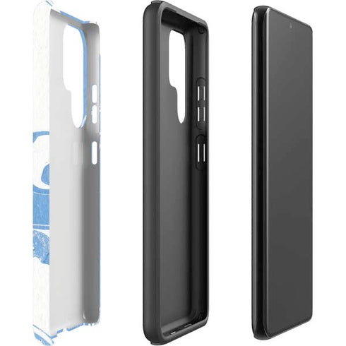 Marbleized Blue Galaxy S22 Ultra Pro Case