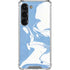 Marbleized Blue Galaxy S23 Clear Case