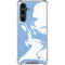 Marbleized Blue Galaxy S23 FE Clear Case