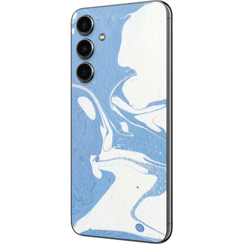 Marbleized Blue Galaxy S23 FE Skin