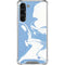 Marbleized Blue Galaxy S23 Plus Clear Case