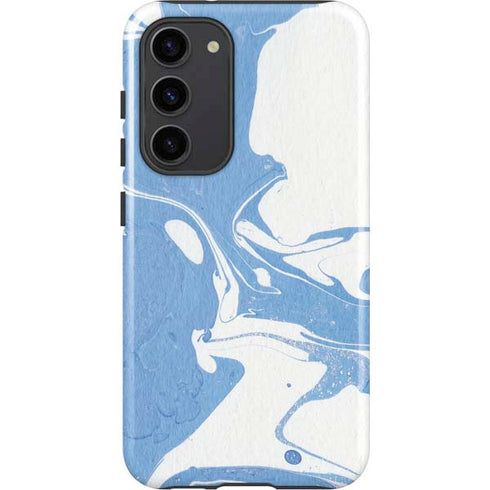 Marbleized Blue Galaxy S23 Plus Pro Case