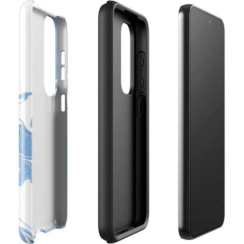 Marbleized Blue Galaxy S23 Pro Case